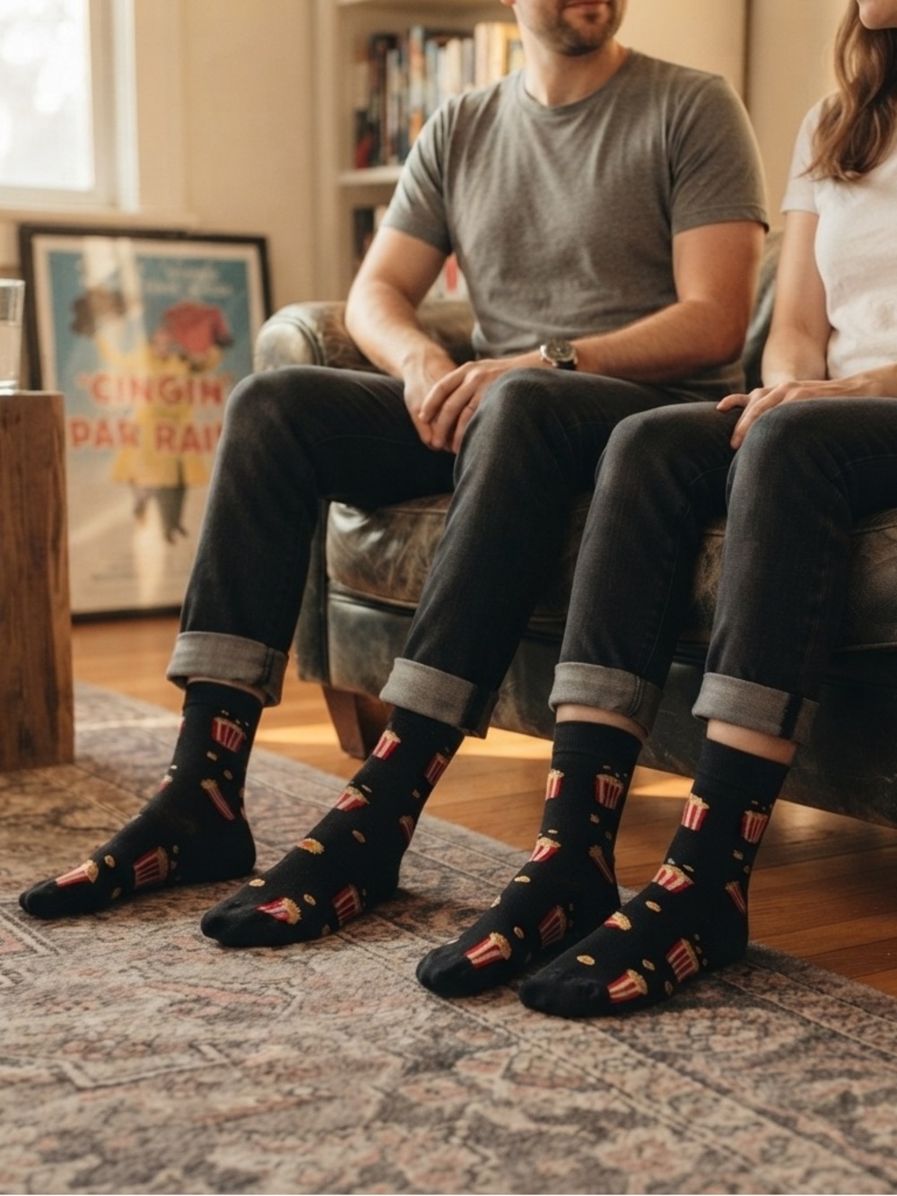 NWOT It’s Poppin’! Fun Movie Night Popcorn Crew Socks